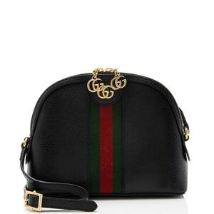 Gucci Leather Ophidia Dome Small Shoulder Bag
